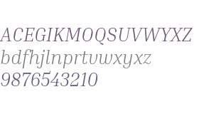 Inria Serif Light Italic