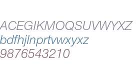 Neue Helvetica 46 Light Italic