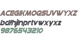 Datacron Condensed Bold Italic