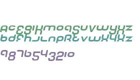 Tech Font Italic