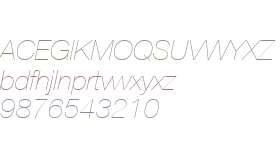 Helvetica Neue LT Com 26 Ultra Light Italic V1