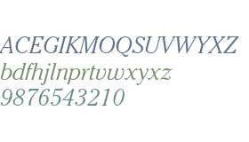 ITC Cheltenham Light Italic