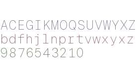 Residenz Grotesk Trial Mono Thin