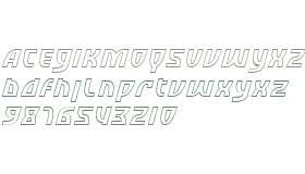 SF Retroesque Outline Italic V2