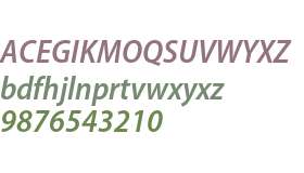 Myriad Pro Semibold SemiCondensed Italic