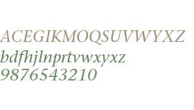 ITC Stone Serif LT Italic