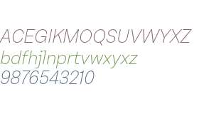 Oli Grotesk L Thin Italic