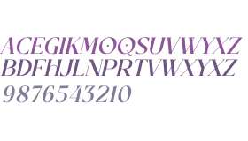 The Mondela Catalisa Serif Italic