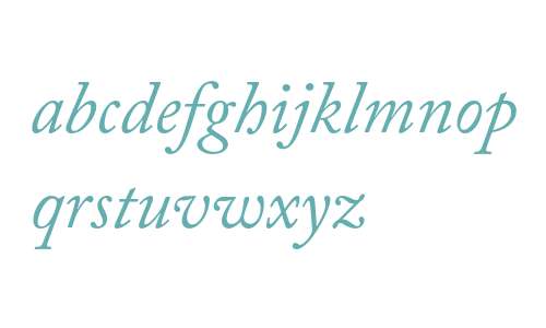 Adobe Caslon Pro Italic