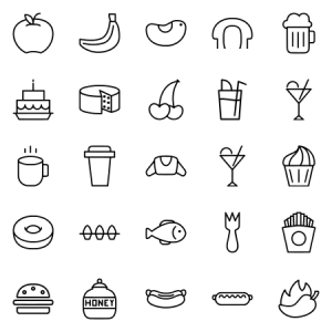 Food And Drink Icon Set 