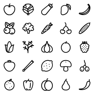 Mini Fruits And Vegetables 