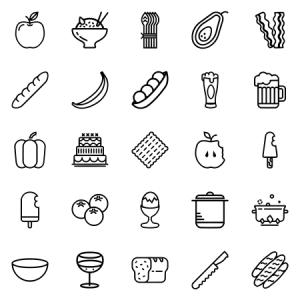 Smashicons Gastronomy Outline 