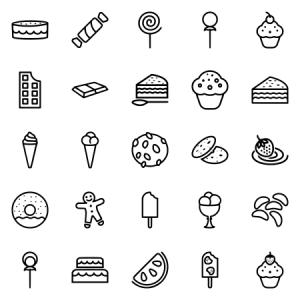 Sweets Linear Black 