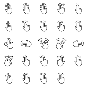 Touch Hand Gestures 
