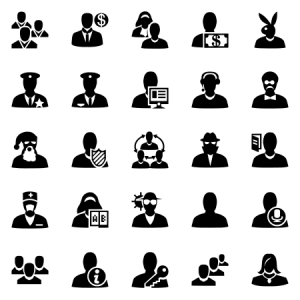 Metro Style People Svg Icons 
