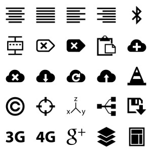 Tab Bar Ios And Wp Vector Icons 