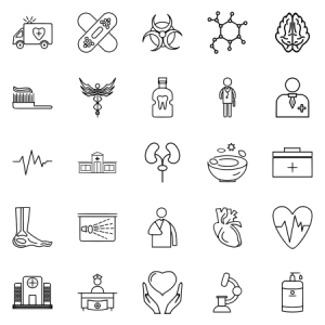 Medical Line Black Icon 