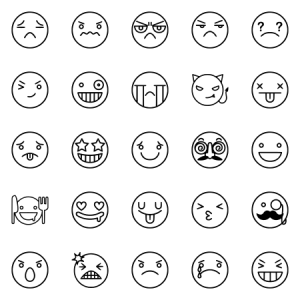 Line Emoticon Smiley 