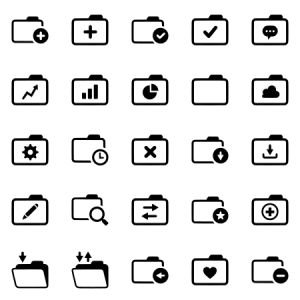 Folders Outline 