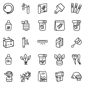 Items For Aquarium Hobby In Line Style 