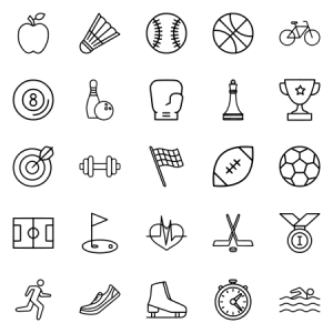 Linear Sport Icons 