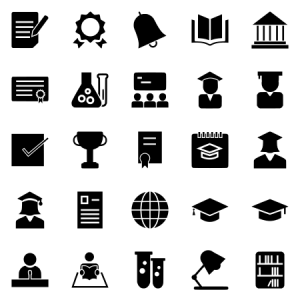Academics Glyph Black 