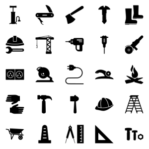 Tools Glyph Black 