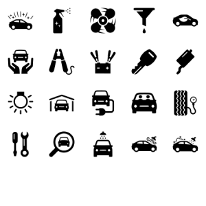 Car Maintenance Icons 