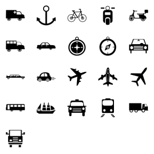Transportation Vector Icons 