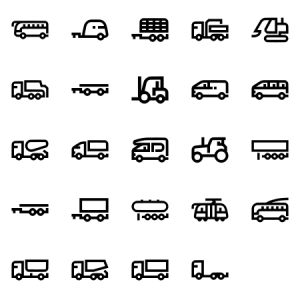 Trucks Outline 