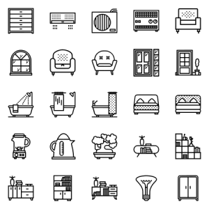 Smashicons Households Outline 