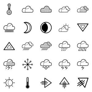 Linear Weather Icons 