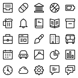 Line Icons Medium Version 