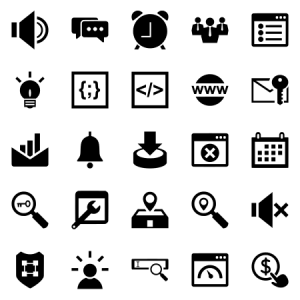 Seo Business Glyph 