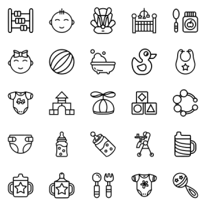 Smashicons Baby Outline 