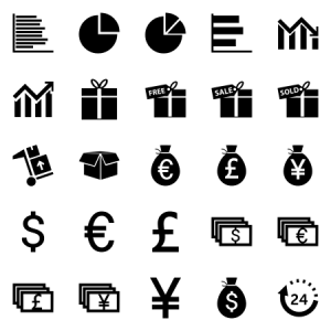 Ecommerce Glyph Icons 