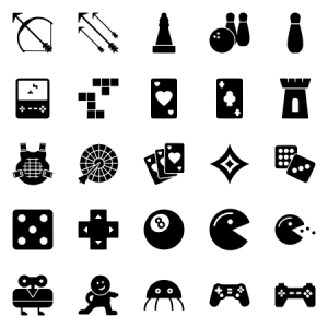 Games Entertainment Glyph Black 