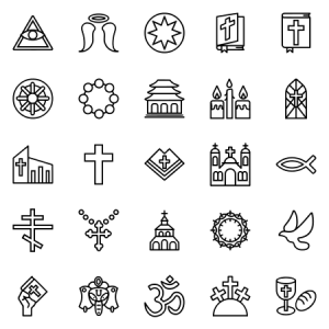 Smashicons Religion Outline 
