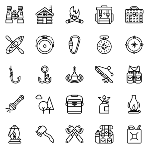 Smashicons The Outdoors Outline 