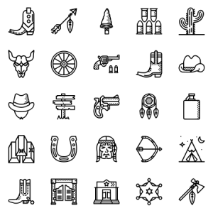 Smashicons Wild West Outline 