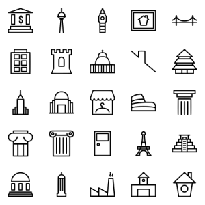 Buildings Landmarks Set 