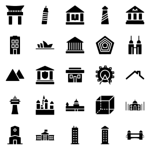 Buildings Landmarks Set 
