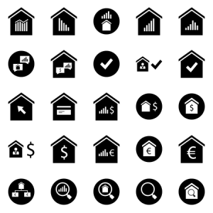 Home Sale And Equity Glyph 