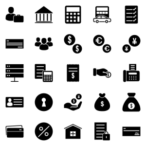 Banking Finance Ii Glyph Black 