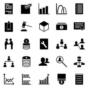 Business Management Glyph 