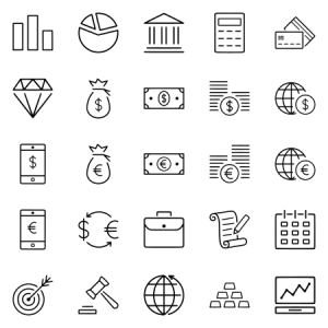 Money And Finance Icon Set 