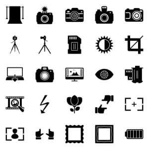Photography Glyph Black 