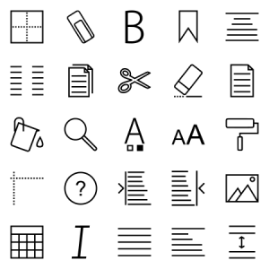 Text Editing Linear Black 