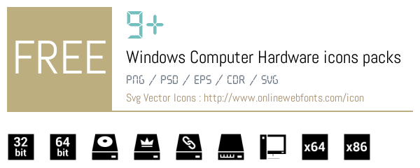 +9 Windows Computer Hardware Icons Packs Free Downloads ...