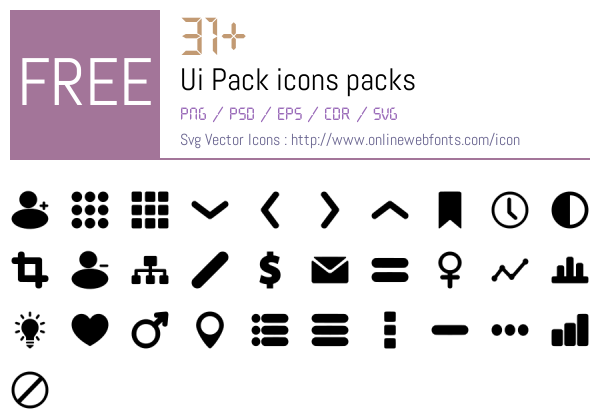 +31 Ui Pack Icons Packs Free Downloads - OnlineWebFonts.COM